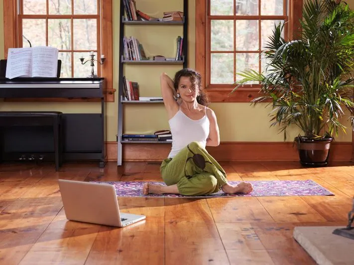 Restful self-care moment between activities